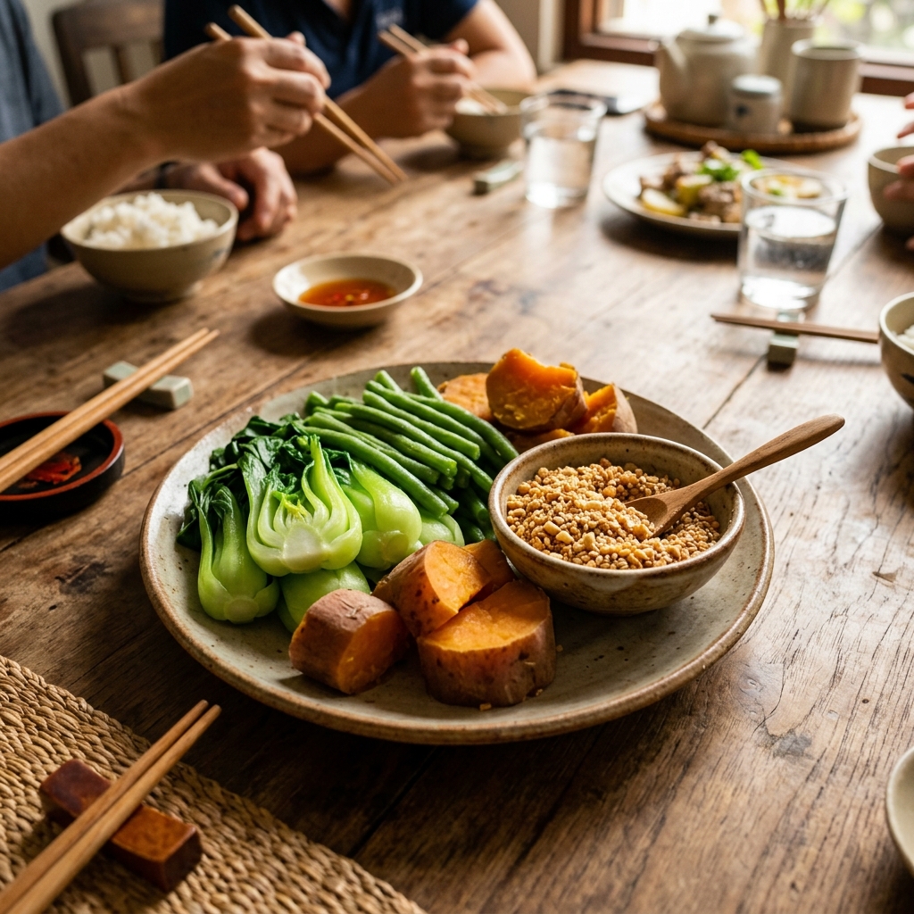 Chấm rau củ